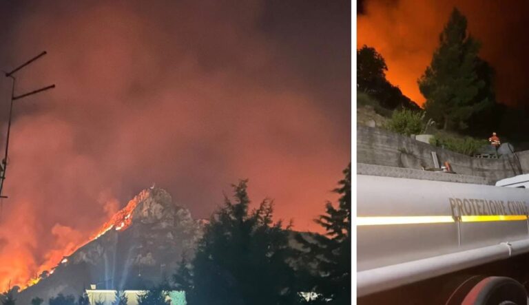 Incendio Monte Jato
