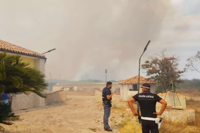 Incendio Peschici