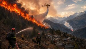 Incendio Valle di Susa
