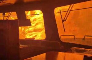 Incendio treno merci Canada