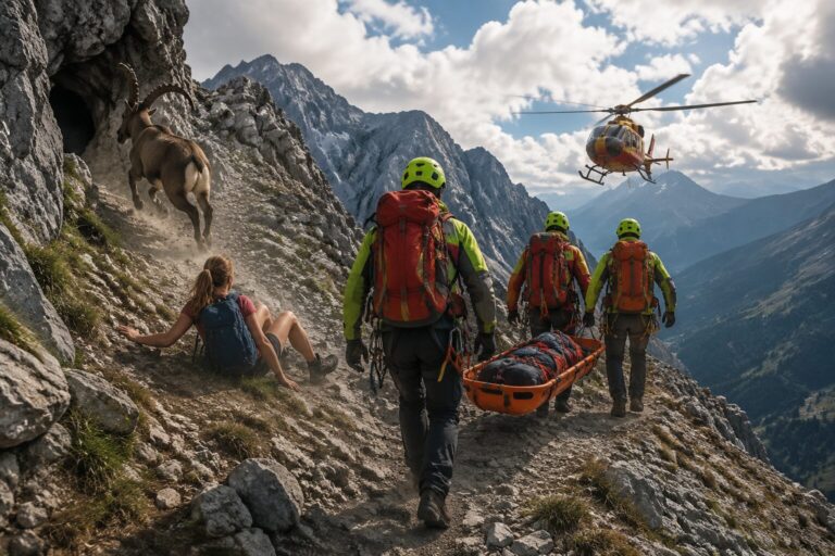Incidente montagna stambecco