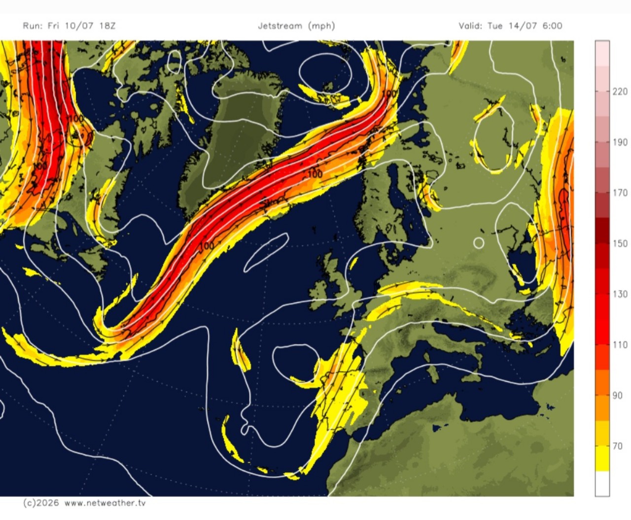 Jet Stream Europa 14 luglio