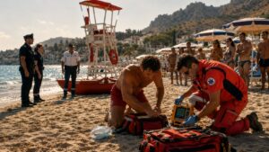 Malore mare Mondello