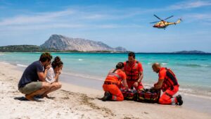 Malore spiaggia