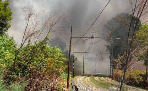 Muratella Roma incendio
