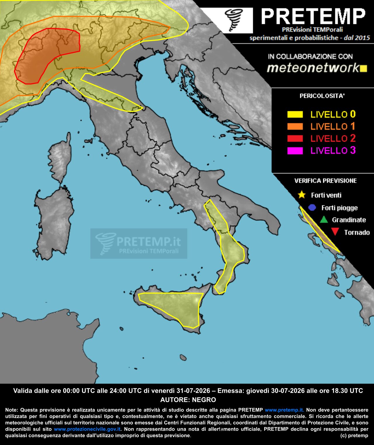 Pretemp Allerta meteo