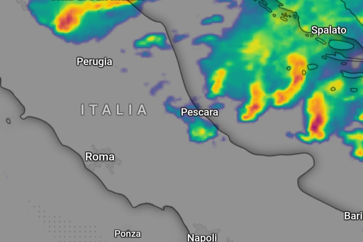 Radar meteo Abruzzo fulmini