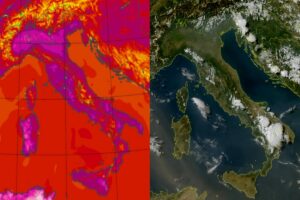 Temperature massime e satellite 12 luglio