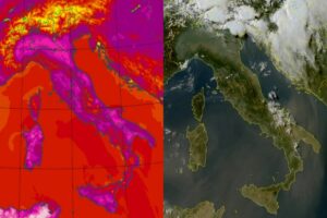 Temperature massime e satellite 14 luglio