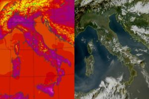 Temperature massime e satellite 27 luglio