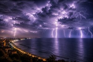 Tempesta di fulmini Abruzzo