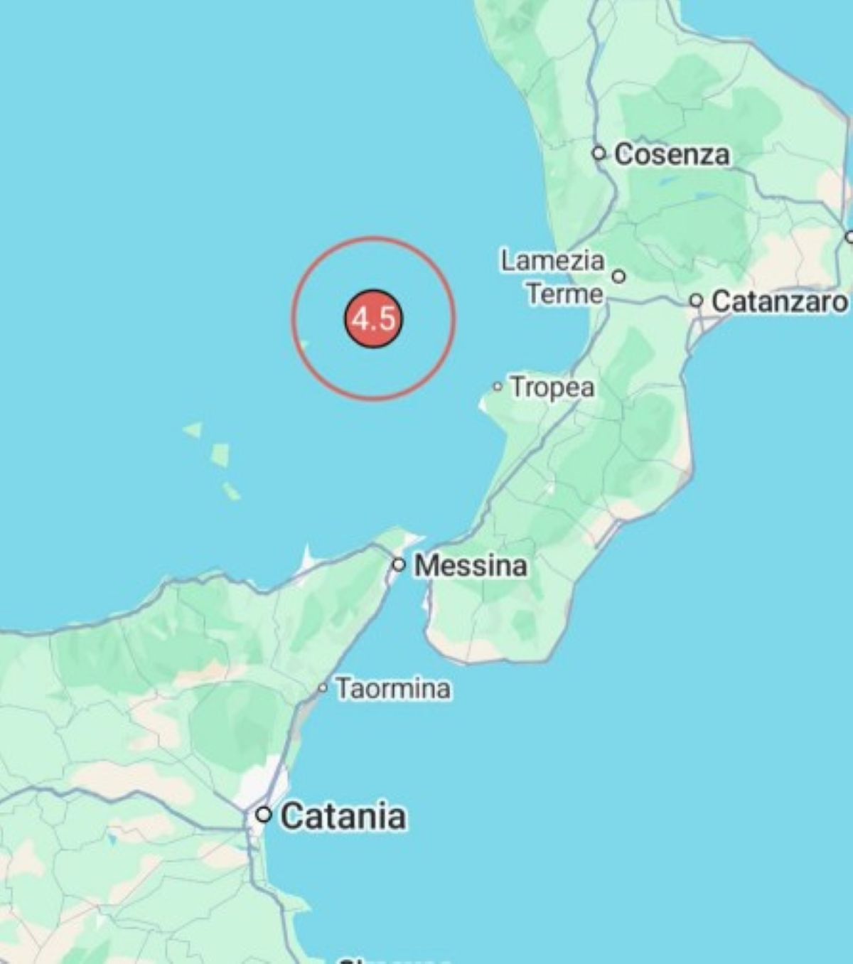 Terremoto Tirreno