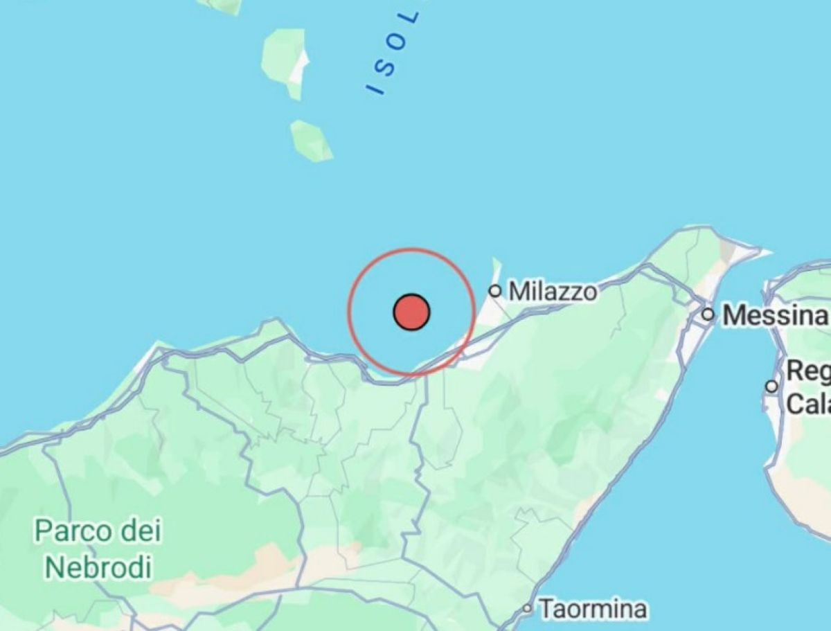 Terremoto costa siciliana