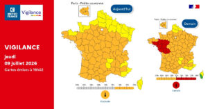 allerta caldo francia 10 luglio