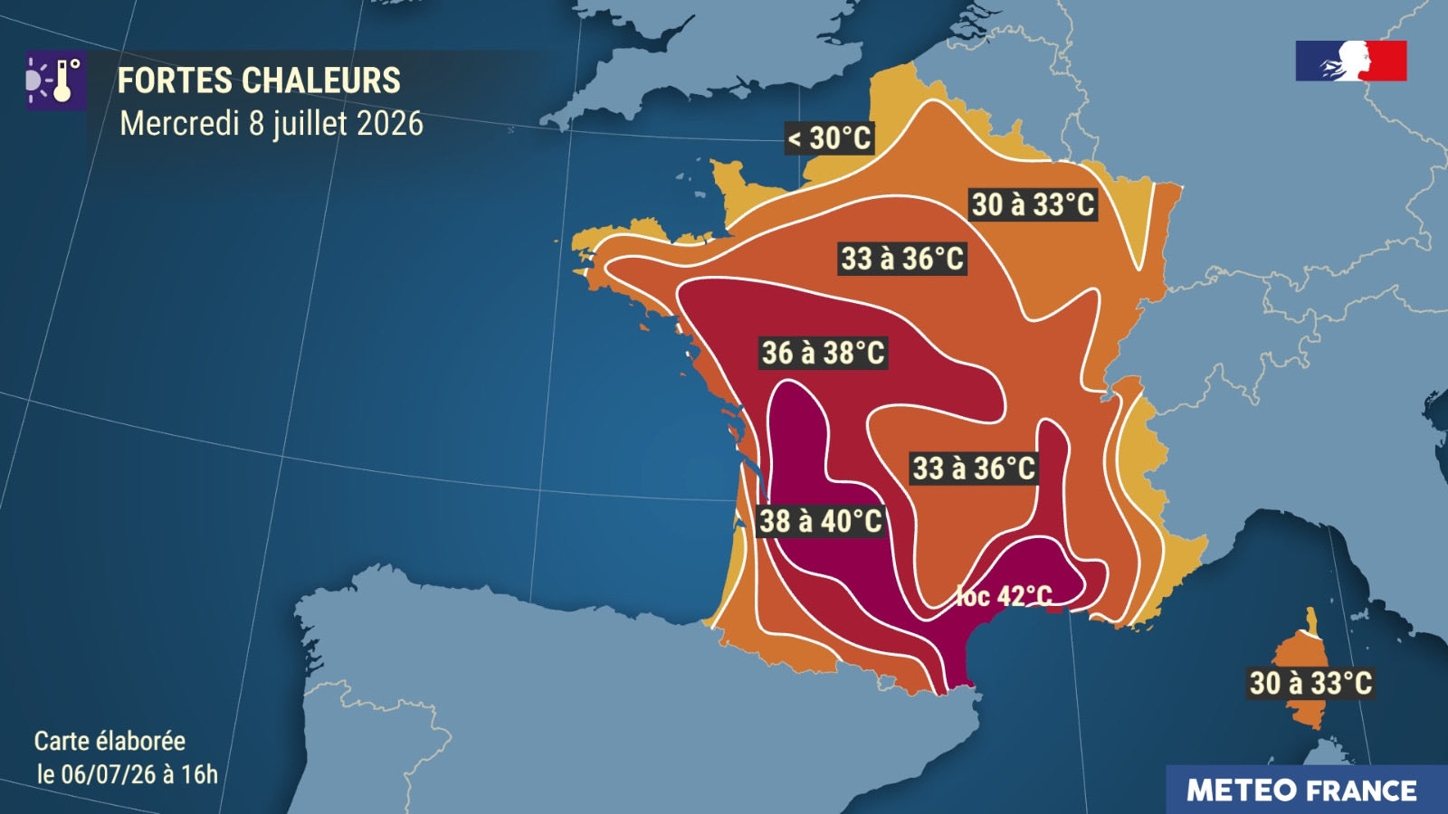 allerta caldo francia