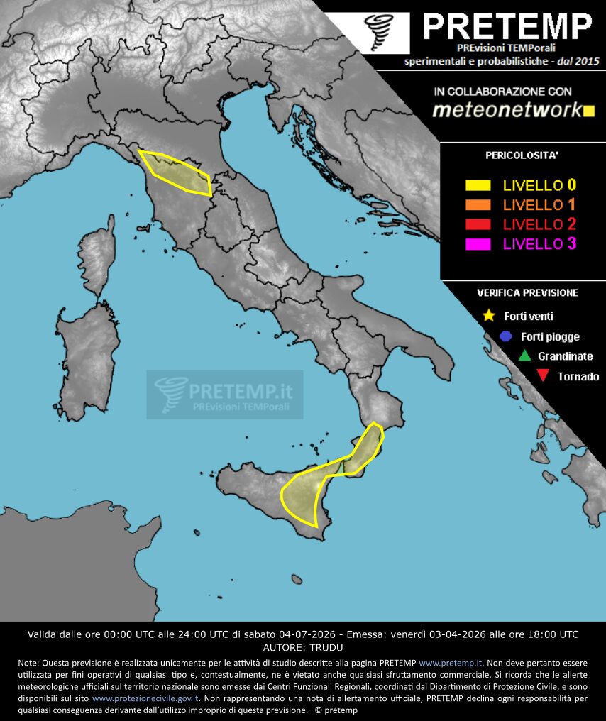 allerta meteo 4 luglio