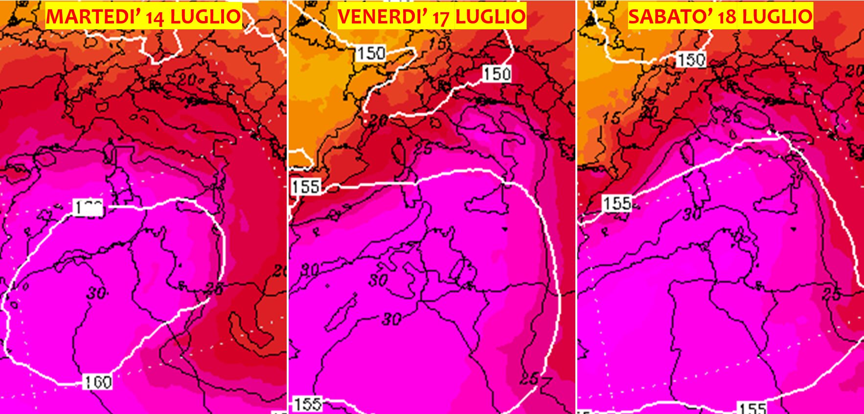 allerta meteo caldo luglio 2026