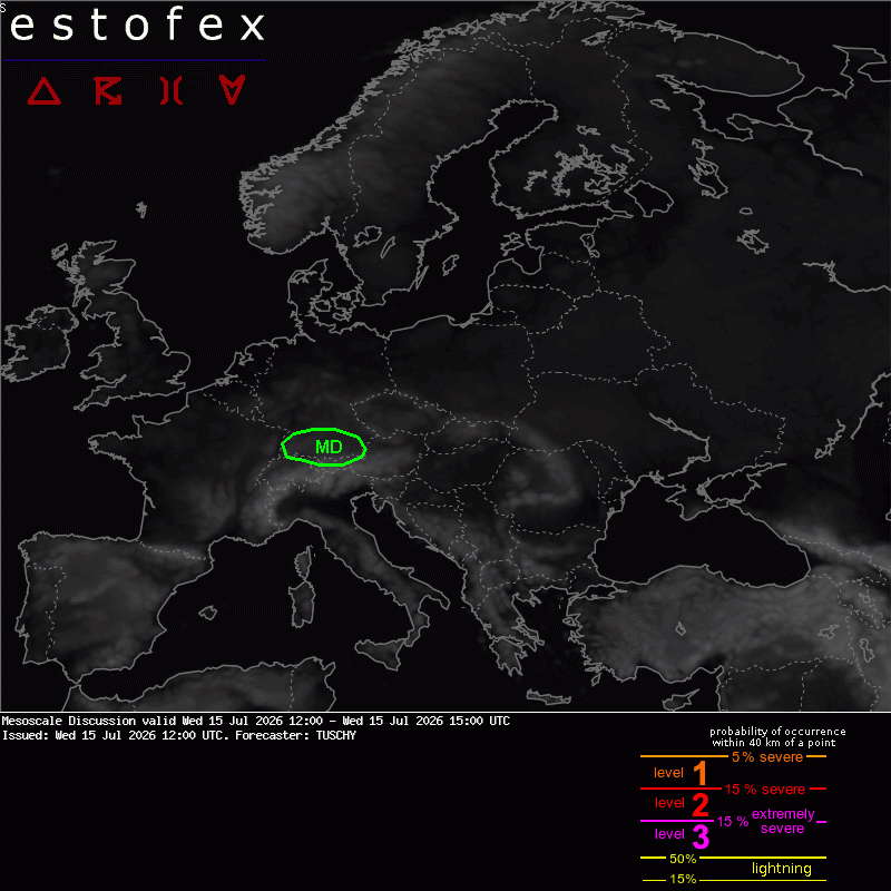 allerta meteo estofex mesoscala oggi
