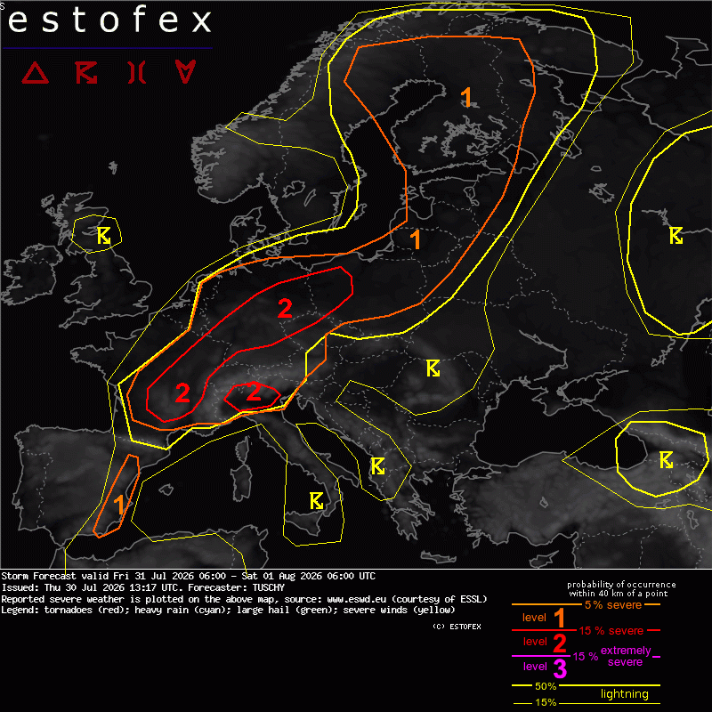 allerta meteo estofex venerdì 31 luglio (1)