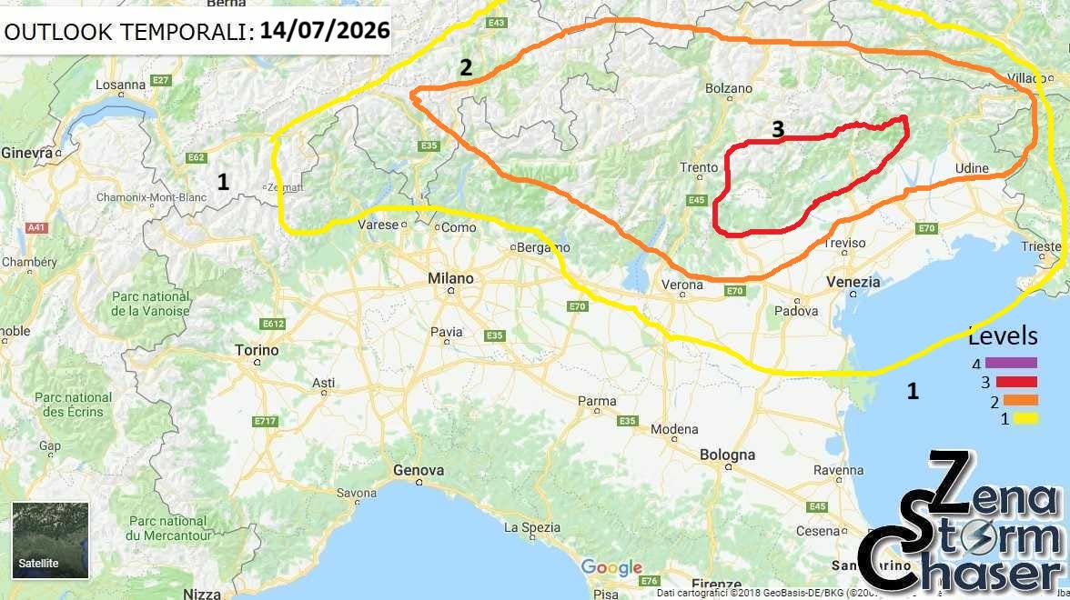 allerta meteo oggi 14 luglio