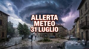allerta meteo oggi 31 luglio