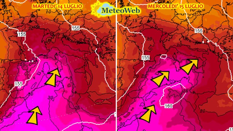 allerta meteo ondata di caldo luglio 2026