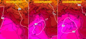 allerta meteo ondata di caldo metà luglio italiaù