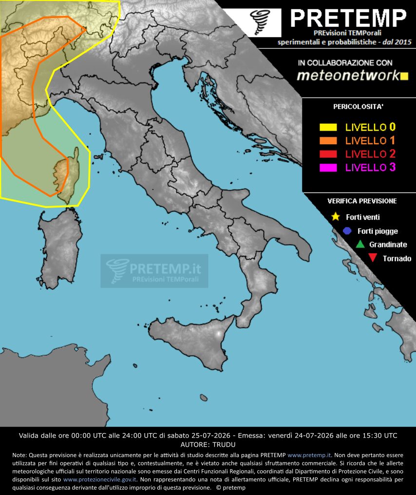 allerta meteo pretemp 15 luglio 2026