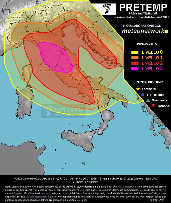 allerta meteo pretemp 26 luglio