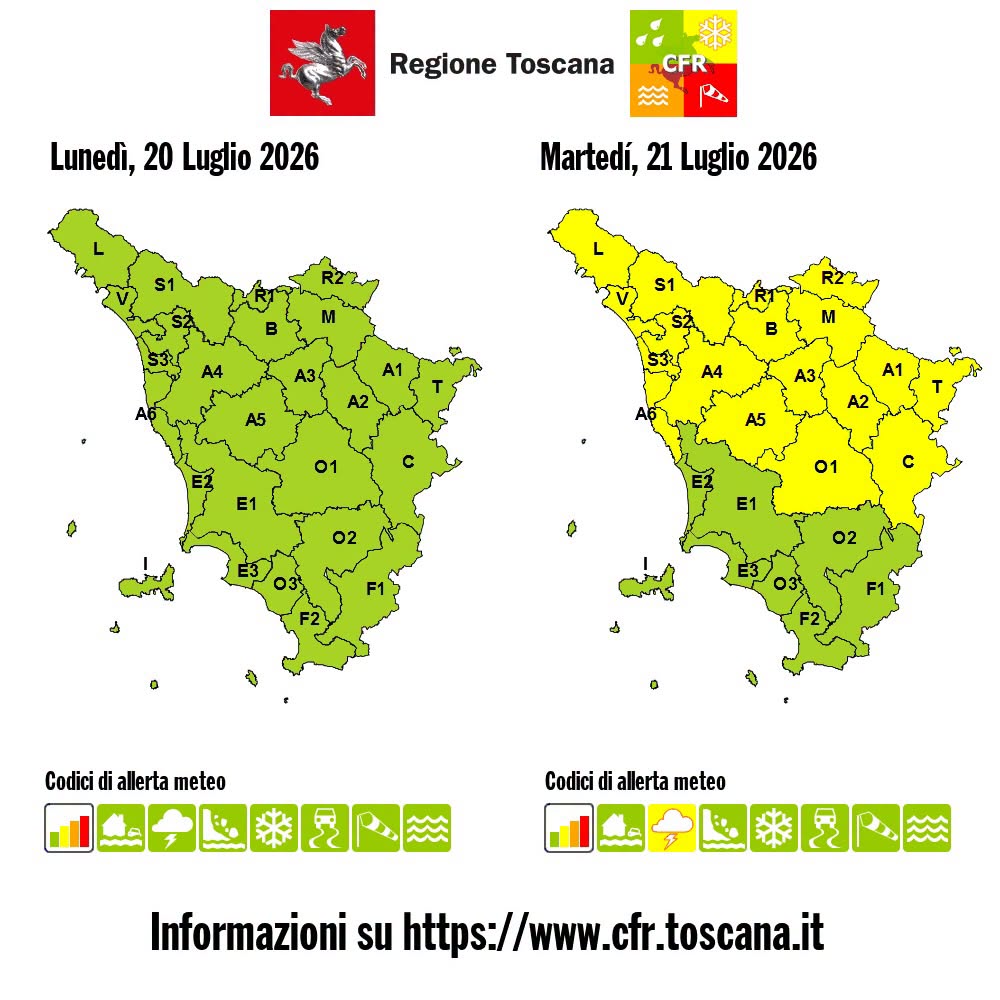 allerta meteo toscana