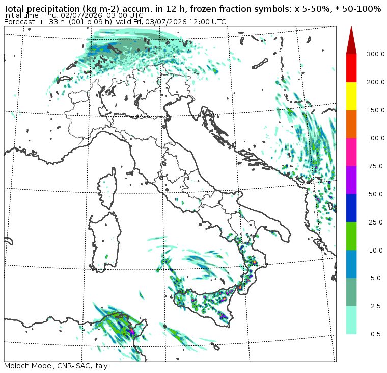allerta meteo venerdì 3 luglio mattina