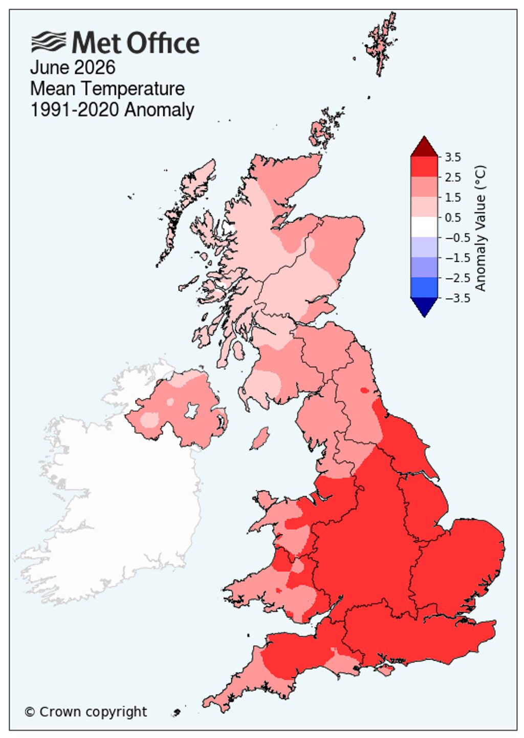 anomalia temperatura regno unito giugno 2026