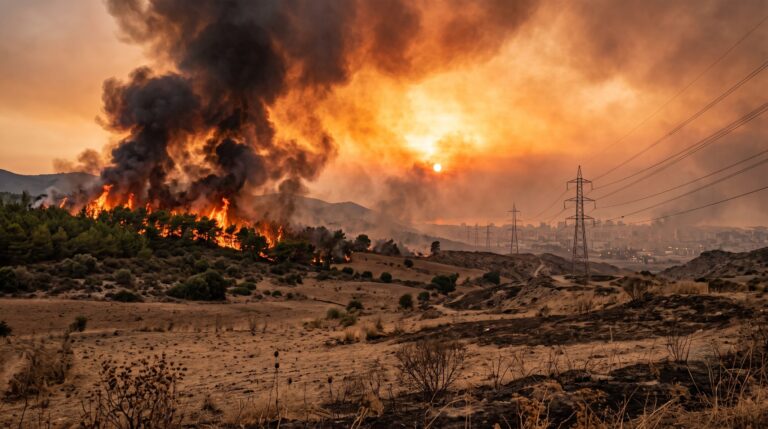 caldo incendi nord africa libia tunisia