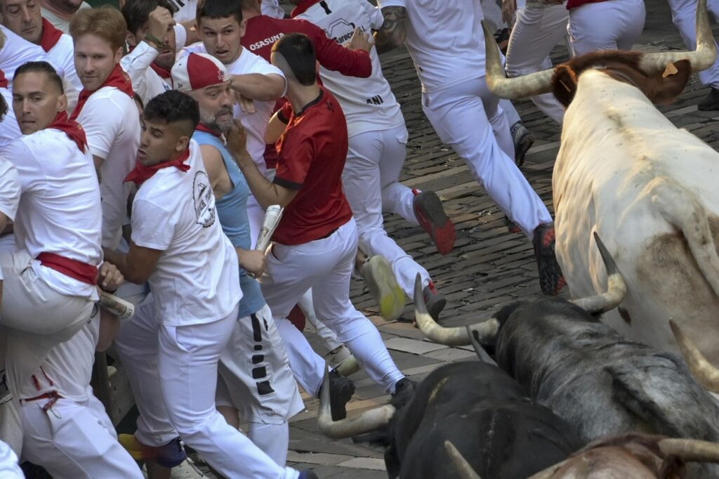 encierro corsa tori pamplona