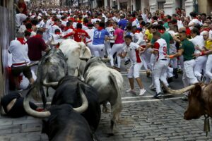 encierro corsa tori pamplona