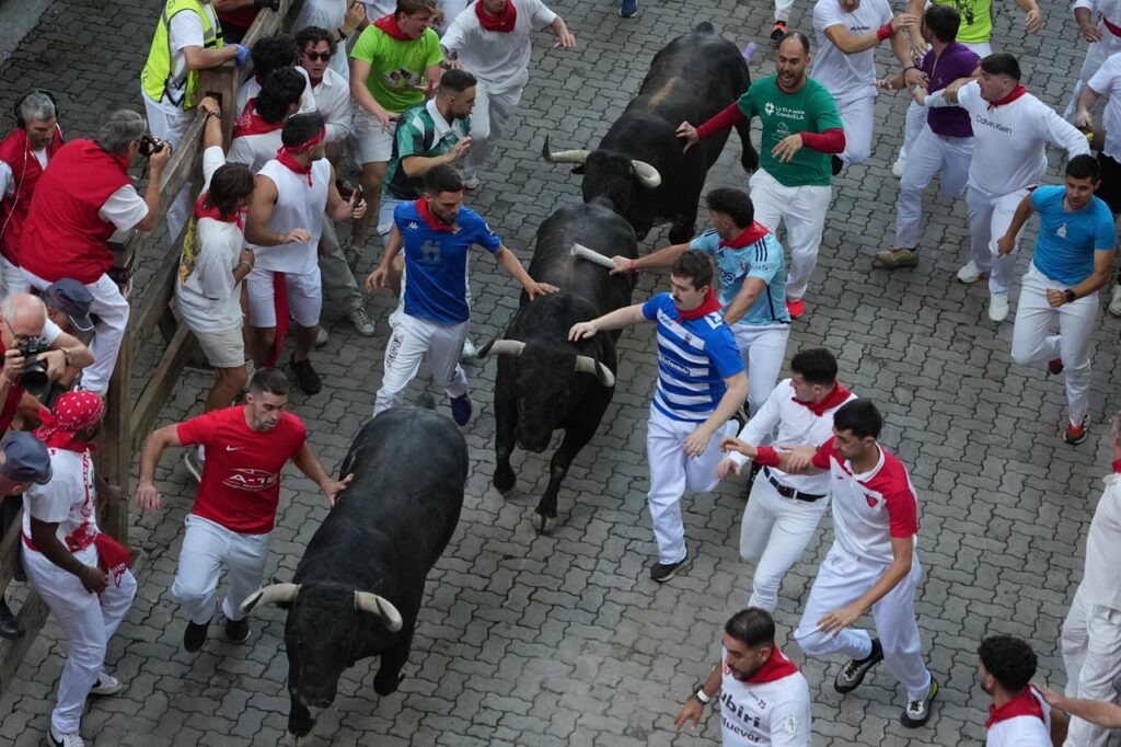 encierro corsa tori pamplona