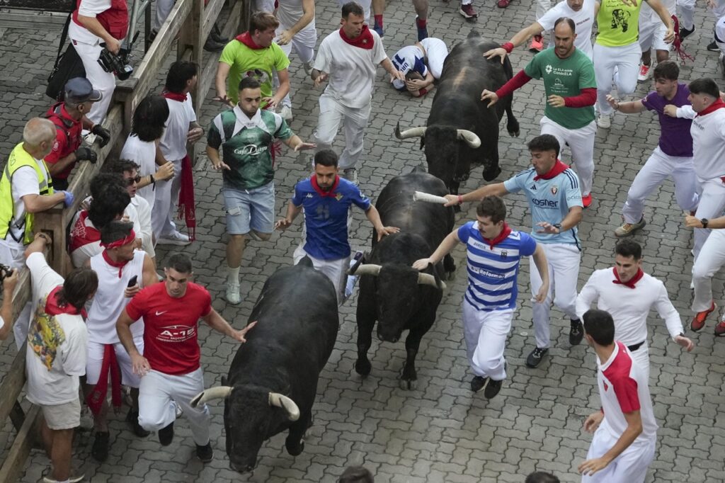 encierro corsa tori pamplona