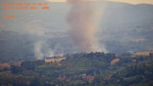incendio Castelfiorentino toscana