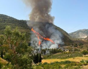 incendio cammarata sicilia