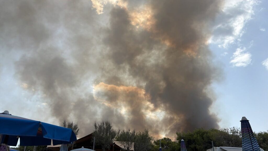 incendio peschici puglia