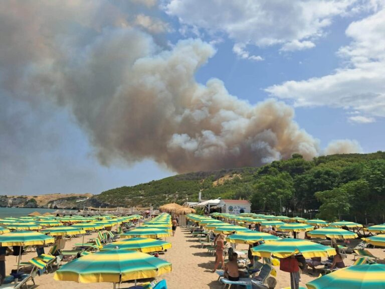 incendio peschici puglia