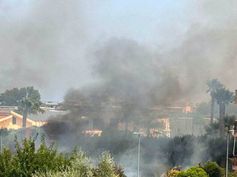 incendio saponara sicilia