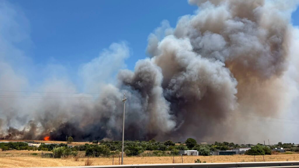 incendio selargius sardegna