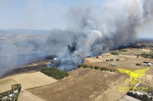 incendio selargius sardegna
