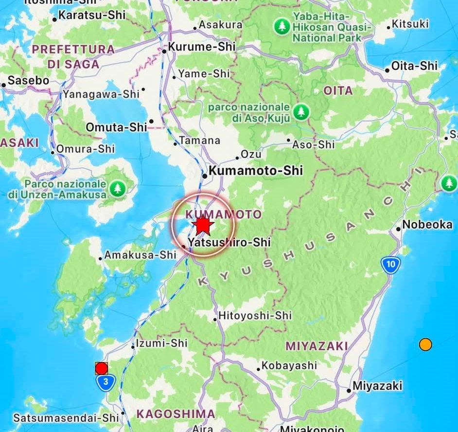 terremoto kyushu giappone