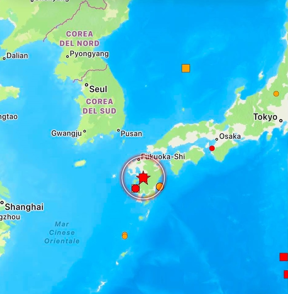 terremoto kyushu giappone