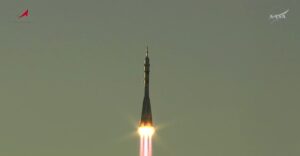 lancio razzo soyuz
