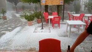 maltempo grandine sant'Albano lombardia
