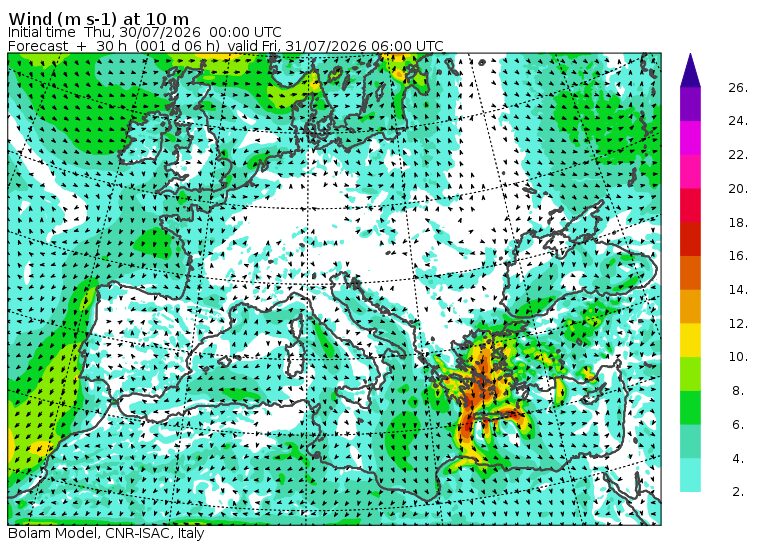 previsioni meteo forte vento