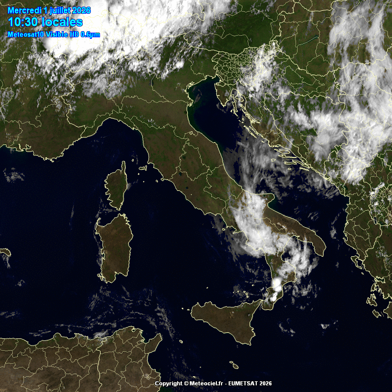 satellite meteo animato 1 luglio primo pomeriggio